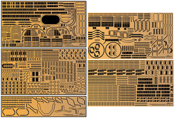 集める装備品シリーズ No.201 1/200 戦艦大和(中央構造部+中央構造外郭部)純正エッチングパーツ[フジミ模型]《在庫切れ》