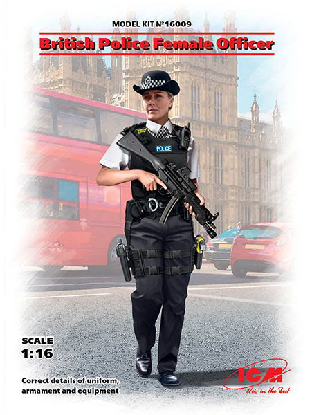 1 16 イギリス女性警察官 プラモデル Icm 在庫切れ