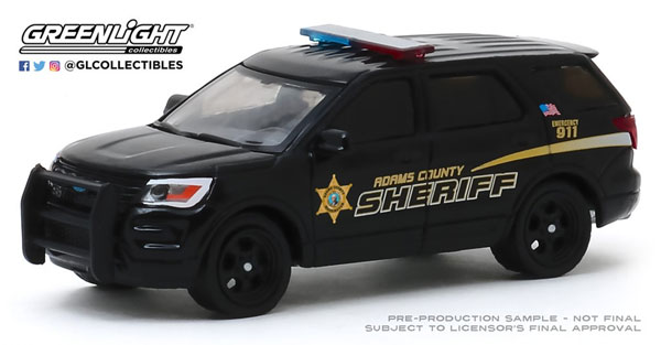 Greenlight 1/64 2020 NYPD Ford Police Interceptor Utility Con Foglio Adesivo Squadra 42776 - Foto 9