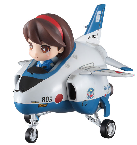 【中古】デフォルメたまごガールズ No.01“羽澄れい”w/T-4 ブルーインパルス プラモデル[ハセガワ]