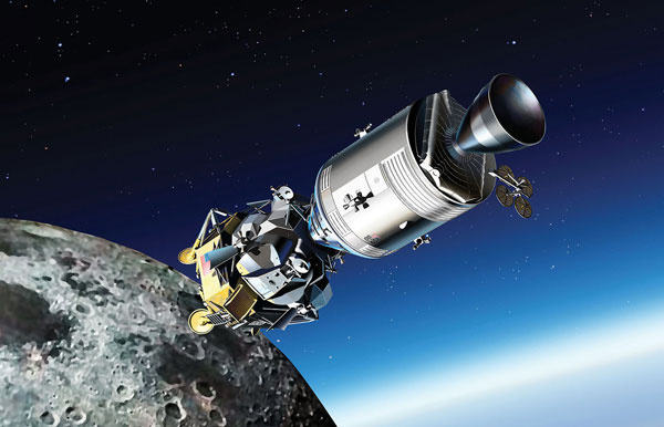 1/48 アポロ11号 司令船“コロンビア”/機械船＆月着陸船“イーグル