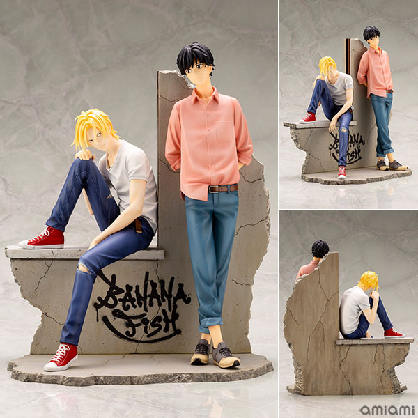 【特典付・未開封】ARTFX J アッシュ&英二 コトブキヤ 1/8 フィギュア 特典】ARTFX J BANANA FISH アッシュ ＆ 英二 1/8 完成品フィギュア