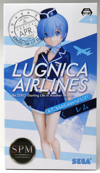 【中古】Re：ゼロから始める異世界生活 スーパープレミアムフィギュア“レム”ルグニカAirLinesへようこそ！(プライズ)[セガ]