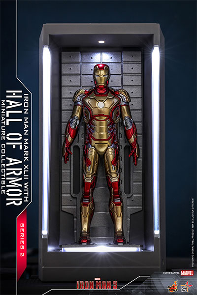 ムービー・マスターピース ホール・オブ・アーマー(7体セット/ノーカットパッケージ) アイアンマン3 完成品 COMPACT ミニフィギュア(MMSC012) ホットトイズ