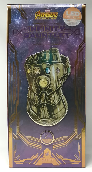 新品 ACS003 ホットトイズ『アベンジャーズ／インフィニティ・ウォー』 １／４スケール インフィニティ・ガントレット Infinity Gauntlet ホットトイズ アベンジャーズ1&frasl;4スケールレプリカ インフィニティ