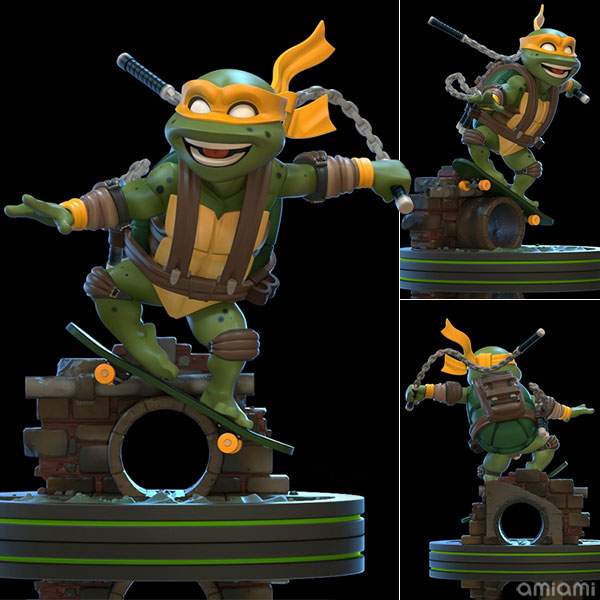 Qフィグ ティーンエイジ ミュータント ニンジャ タートルズ Tmnt ミケランジェロ Pvcフィギュア クアンタム メカニックス 在庫切れ