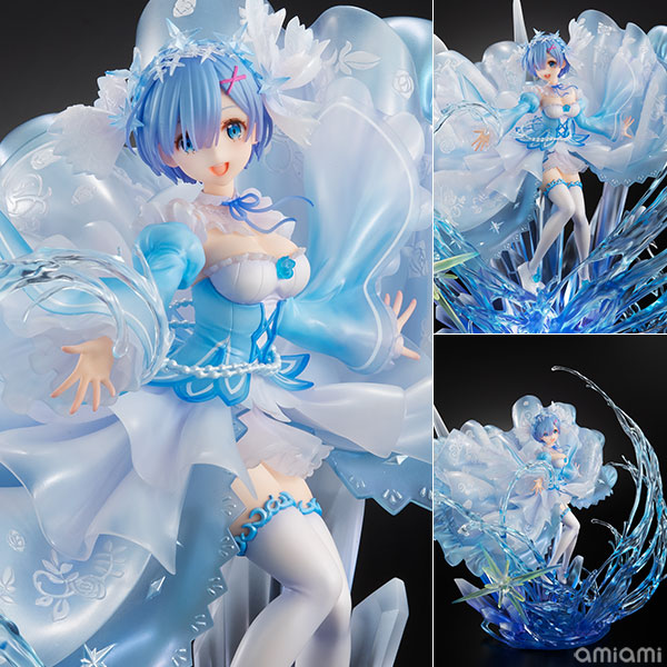 中古】(本体A-/箱C)Re：ゼロから始める異世界生活 レム -Crystal Dress Ver- 1/7  完成品フィギュア[eStream]【同梱不可】《発売済・在庫品》