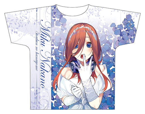 五等分の花嫁 フルグラフィックtシャツ 中野三玖 五等分の花嫁 フルグラフィックTシャツ 中野三玖 花嫁ver
