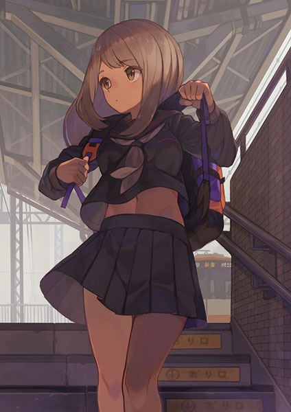 GAKAKUコレクション「セーラー服のまんなか」複製原画22 富岡二郎[GAKAKU]【送料無料】《在庫切れ》