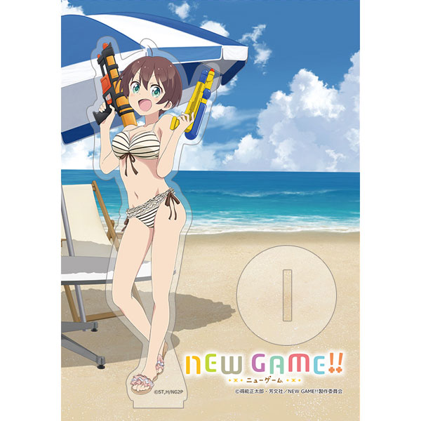 NEW GAME! アクリルスタンド　水着　カーテン魂 NEW GAME! アクリルスタンド 水着 カーテン魂 - メルカリ