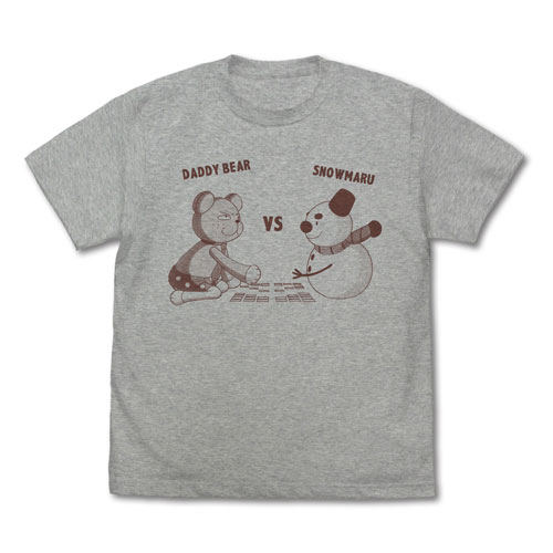 ちはやふる3 ダディベアvsスノー丸 Tシャツ/MIX GRAY-XL[コスパ]