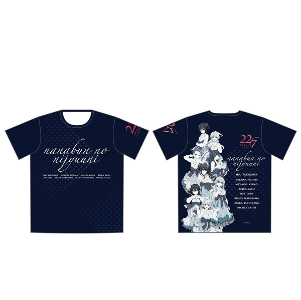 22/7(ナナブンノニジュウニ) フルグラフィックTシャツ[ST-ONE]《在庫切れ》