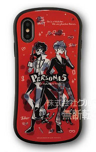 ペルソナ5×サンリオ iPhone Xs/X 対応 ハイブリッドガラスケース モナ