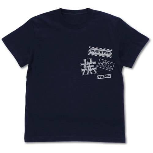 ガールズ＆パンツァー 最終章 大洗女子学園 ポケットTシャツ/NAVY-S[コスパ]