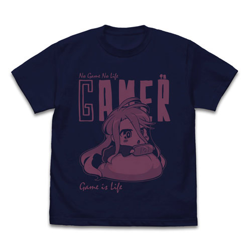 ノーゲーム・ノーライフ 「白」ゲームは人生 Tシャツ/NAVY-S[コスパ]