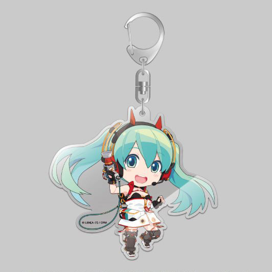 初音ミク　アクリルキーホルダー　レーシングミク2020　ギフト　LEN【A-7】 初音ミク レーシングミク2020 アクリルキーホルダー ギフト LEN