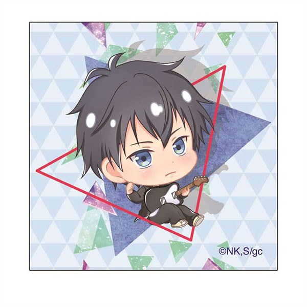 ギヴン ぽぷきゃら スクエア缶バッジ 上ノ山立夏[GRANUP]《在庫切れ》