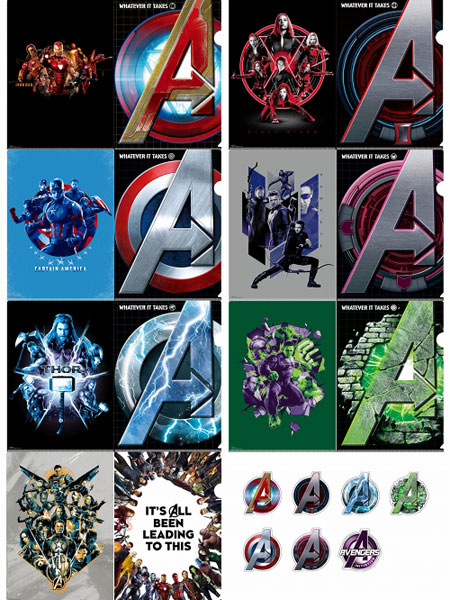 MCU アベンジャーズ インフィニティサーガ/ A4 クリアファイル