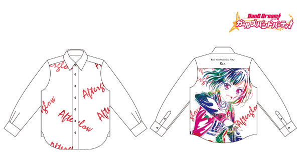 BanG Dream！ ガールズバンドパーティ！ 美竹蘭 Ani-Art フルグラフィックカジュアルシャツ ユニセックス M[アルマビアンカ]《在庫切れ》