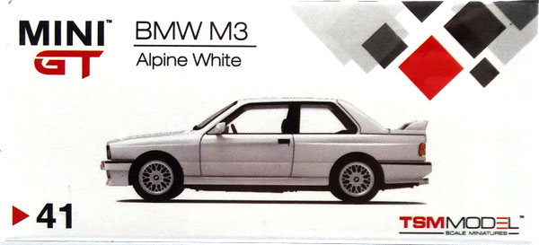 売れ筋・人気アイテム 商品 M3(E30) BMW 1/64 アルピンホワイト GT (右ハンドル)[MINI ミニカー