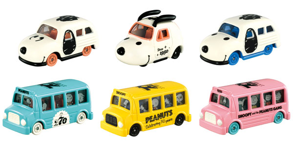 PEANUTS生誕70周年記念ドリームトミカコレクション 6個入りBOX