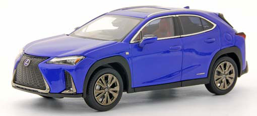 レクサス UX250h Fスポーツ ヒートブルーコントラスト 京商 ミニカー KYOSHOオリジナル 1/43 レクサス UX250h “F SPORT” (ヒートブルー
