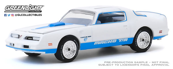 1/64 1978 Pontiac Firebird “Macho Trans Am” #87 of 204 by Mecham Design - White and Blue[グリーンライト]《在庫切れ》