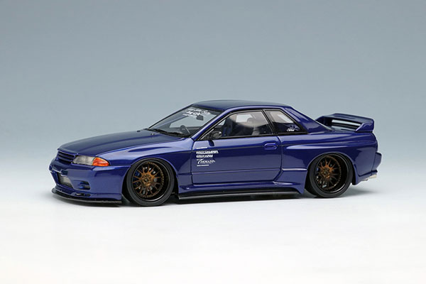 1/43 ガレージアクティブ カーボン GT-R (BNR32)(レーシングインテリア)(ビジブルブルーカーボン )[メイクアップ]【送料無料】《在庫切れ》