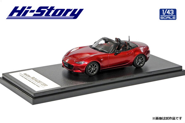 美品MAZDA ROADSTER 2015 モデルカー 1/43 ソウルレッド 1/43 MAZDA ROADSTER RS (2015) ソウルレッドクリスタルメタリック