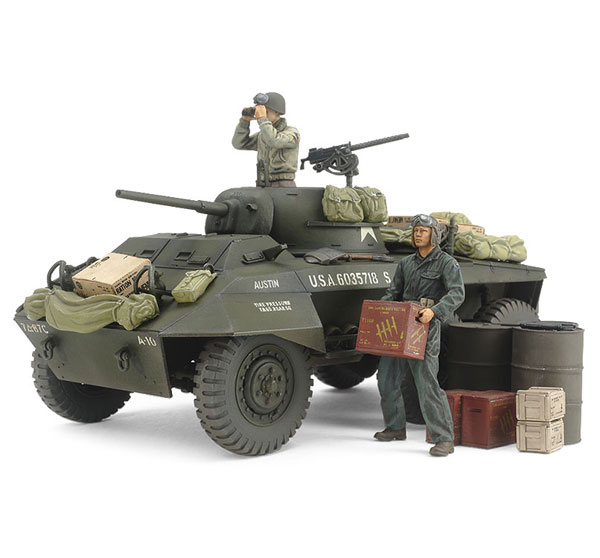 1/35 アメリカ軽装甲車 M8 グレイハウンド 前線偵察セット プラモデル[タミヤ]《在庫切れ》