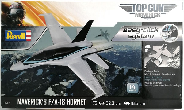 【中古】1/72 F/A-18 ホーネット“トップ ガン” プラモデル[ドイツレベル]