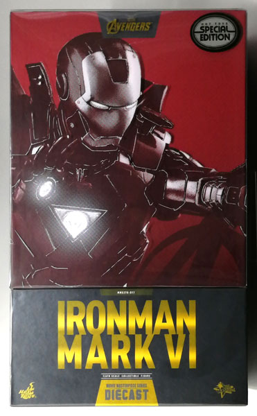 【中古】(本体B+/箱B)ムービー・マスターピース DIECAST 『アベンジャーズ/Age of Ultron』 1/6 フィギュア アイアンマン・マーク6[ボーナスアクセサリー付き](トイサピエンス限定)[ホットトイズ]《発売済・在庫品》