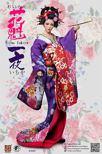 1/6 女性用アウトフィット セット 花魁一夜 D ヘッド付[i8TOYS]《在庫