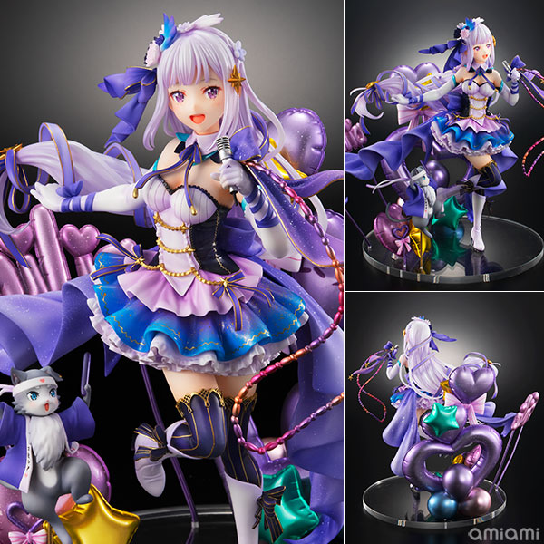 【中古】Re：ゼロから始める異世界生活 エミリアーアイドルVerー 1/7 完成品フィギュア[eStream]