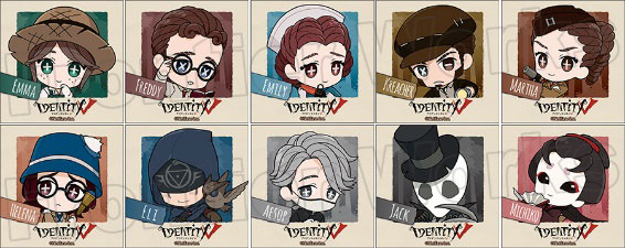 Identity V スクエア缶バッジコレクション 10個入りBOX[フロンティアワークス]《在庫切れ》