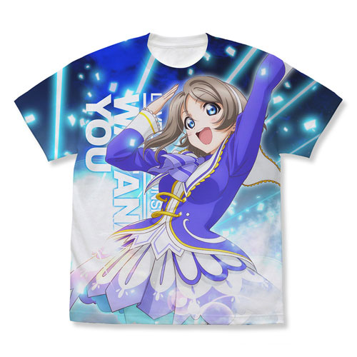 ラブライブ！サンシャイン！！ 渡辺曜 フルグラフィックTシャツ Over the Rainbow Ver./WHITE-L[コスパ]