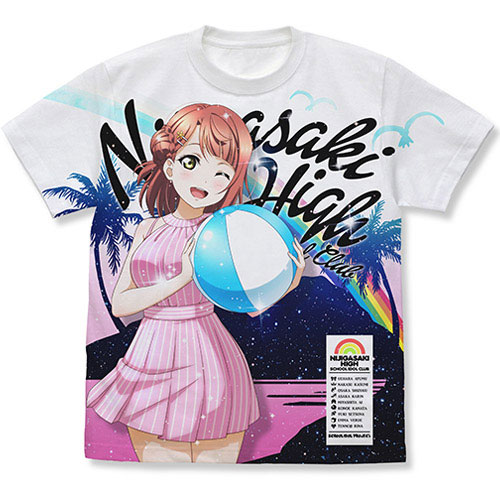 衣類　上原歩夢(水着Ver.) フルグラフィックTシャツ ホワイト Lサイズ 「ラブライブ!虹ヶ咲学園スクールアイドル同好会」 ラブライブ！虹ヶ咲学園スクールアイドル同好会 上原歩夢 フル
