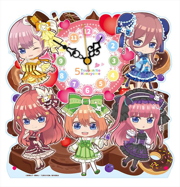 五等分の花嫁 ぷちちょこ　アクリル置時計 ロリィタver 五等分の花嫁 ぷちちょこアクリル置時計 ロリィタver[シーズナル