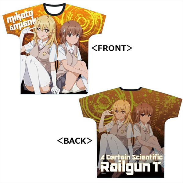 とある科学の超電磁砲T フルグラフィックTシャツ [御坂美琴＆食蜂操祈