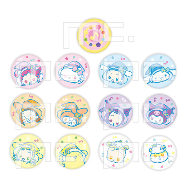 おジャ魔女どれみ×サンリオキャラクターズ 刺繍缶バッジコレクション