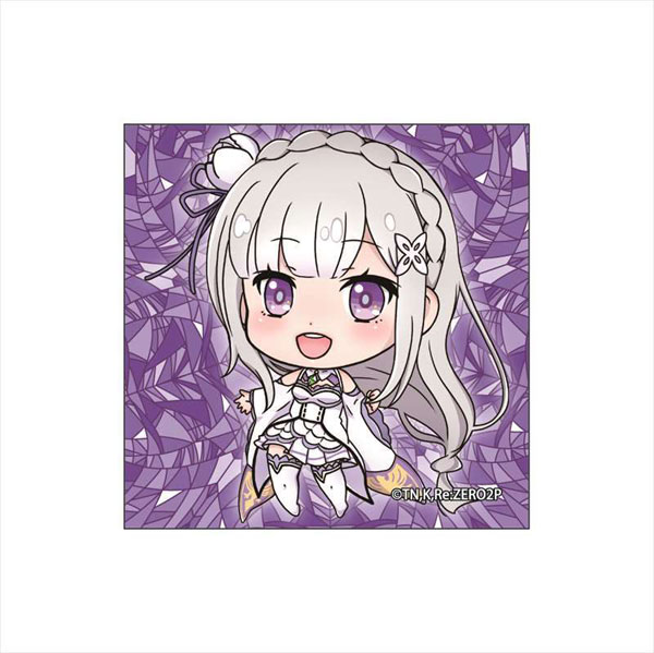 Re：ゼロから始める異世界生活 ぽぷきゃら スクエア缶バッジ エミリア
