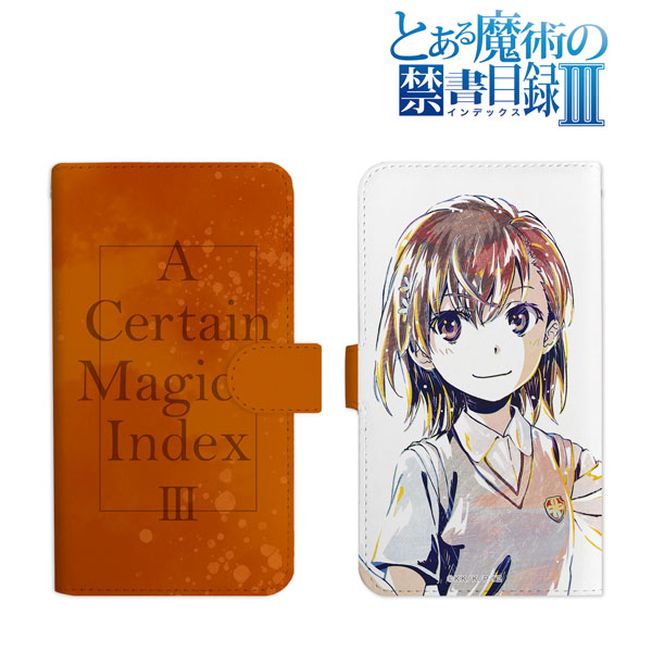 スマホカバー とある魔術の禁書目録 御坂美琴 プライズ品 とある魔術の禁書目録III 御坂美琴 Ani-Art 手帳型スマホケース(L