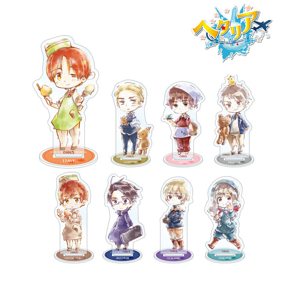 ヘタリア World★Stars トレーディング デフォルメAni-Art アクリルスタンド ver.A 8個入りBOX[アルマビアンカ]《在庫切れ》