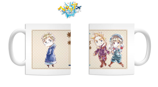 【レア】ヘタリア 北欧 デフォルメAni-Art マグカップ 2点 ヘタリア World☆Stars - ノルウェー＆アイスランド デフォルメ