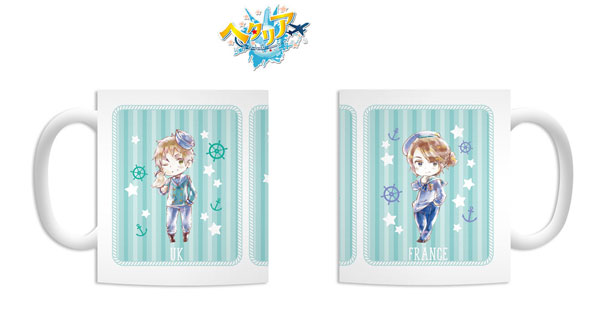 ヘタリア World★Stars アメリカ＆イギリス＆フランス Marine ver. デフォルメAni-Art マグカップ[アルマビアンカ]《在庫切れ》