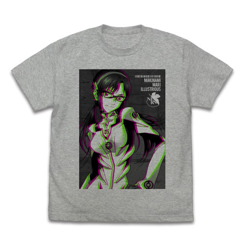 EVANGELION 真希波・マリ・イラストリアス グラフィックTシャツ/MIX GRAY-XL[コスパ]