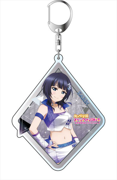 ラブライブ　虹ヶ咲学園　朝香果林　缶バッジ　キーホルダー　カラビナ　13個セット ラブライブ！虹ヶ咲学園スクールアイドル同好会 デカキーホルダー 朝香