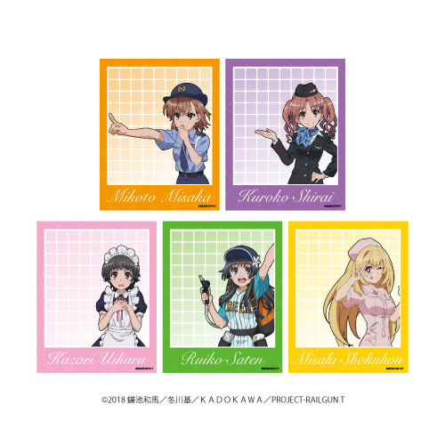 キャラフレームカード「とある科学の超電磁砲T」01/描き下ろし 5個入りBOX[A3]《在庫切れ》