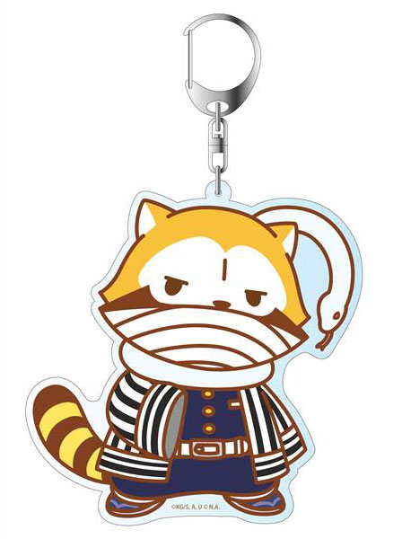 鬼滅の刃×あらいぐまラスカル デカキーホルダー 伊黒小芭内 ラスカルver.[コンテンツシード]《在庫切れ》