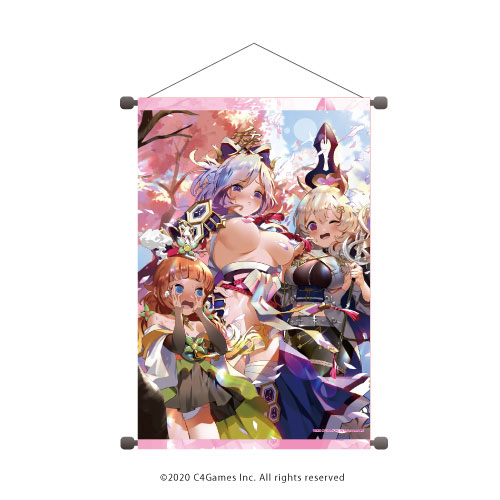 B2縦タペストリー「放置少女～百花繚乱の萌姫たち～」01/集合デザイン 